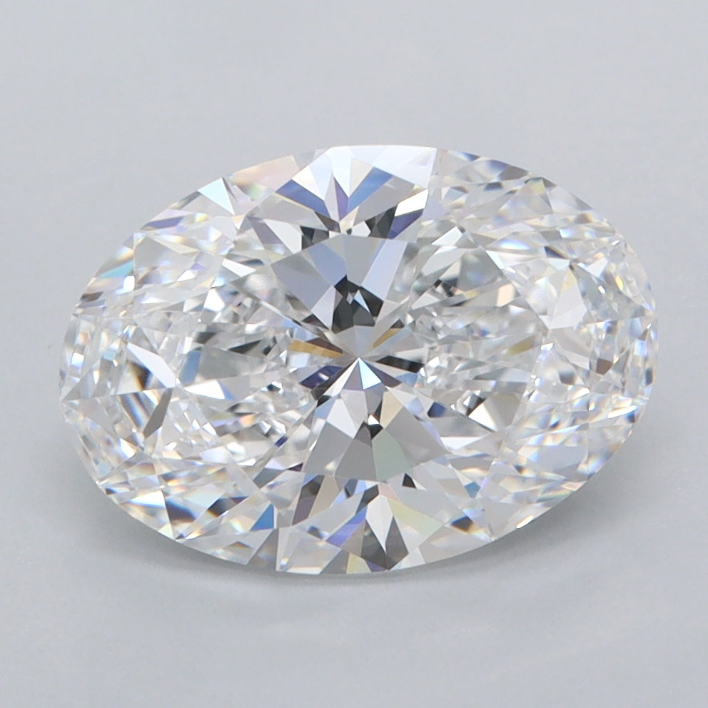 2.51 Carat Oval Shaped, Ideal Cut, D Color, VVS1 Clarity, IGI Certified Lab Grown Diamond