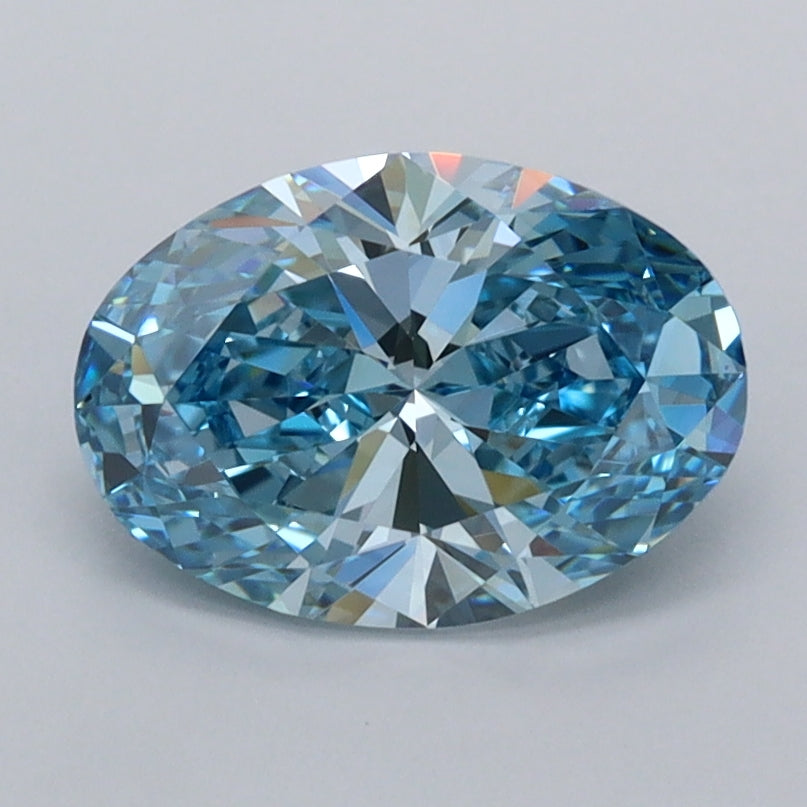 1.50 Carat Oval Shaped, Ideal Cut, VVS1 Clarity, IGI Certified Lab Grown Diamond