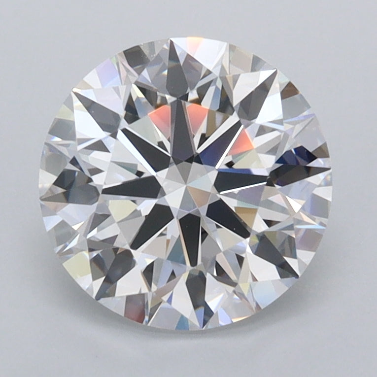 2.01 Carat Round Shaped, Ideal Cut, D Color, FL Clarity, IGI Certified Lab Grown Diamond
