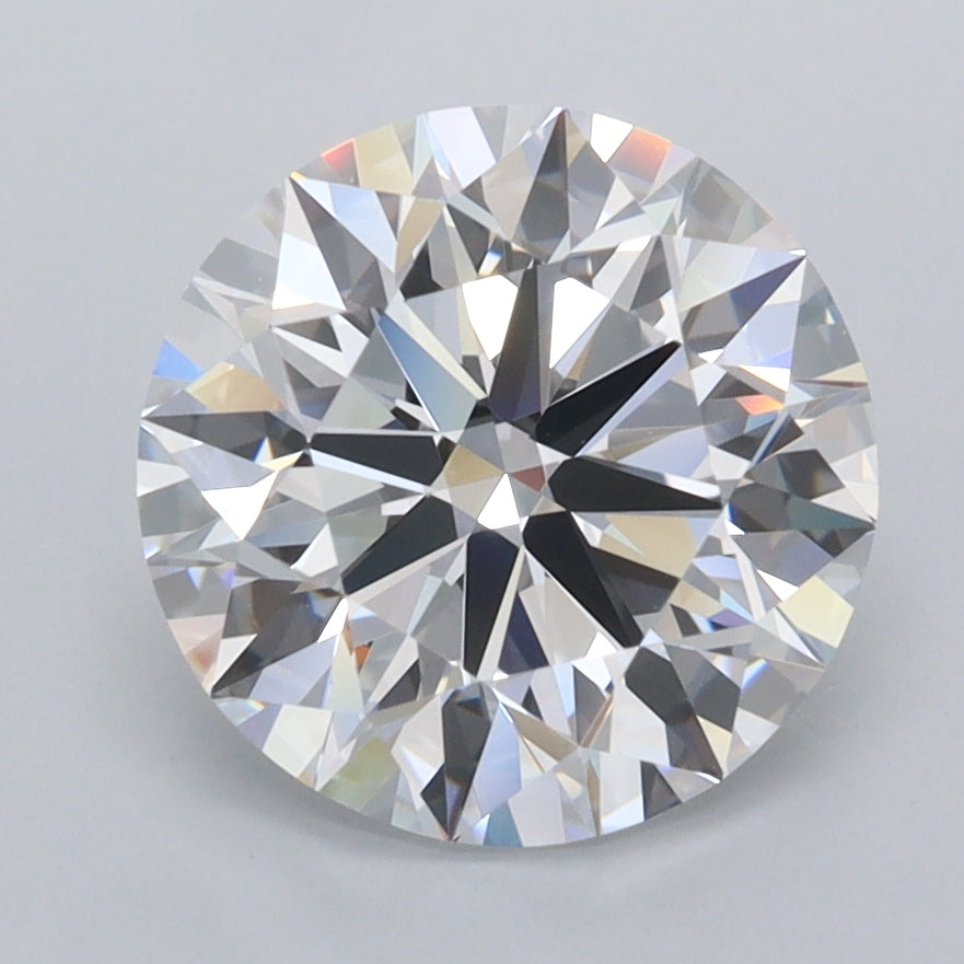 2.92 Carat Round Shaped, Ideal Cut, D Color, FL Clarity, IGI Certified Lab Grown Diamond