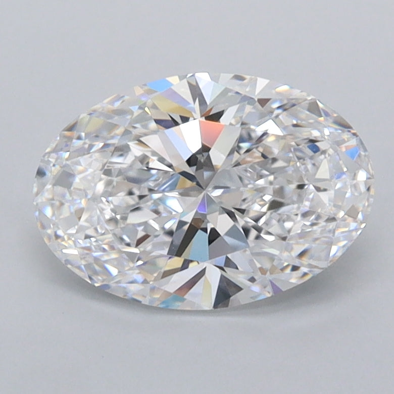 1.46 Carat Oval Shaped, Ideal Cut, D Color, FL Clarity, IGI Certified Lab Grown Diamond