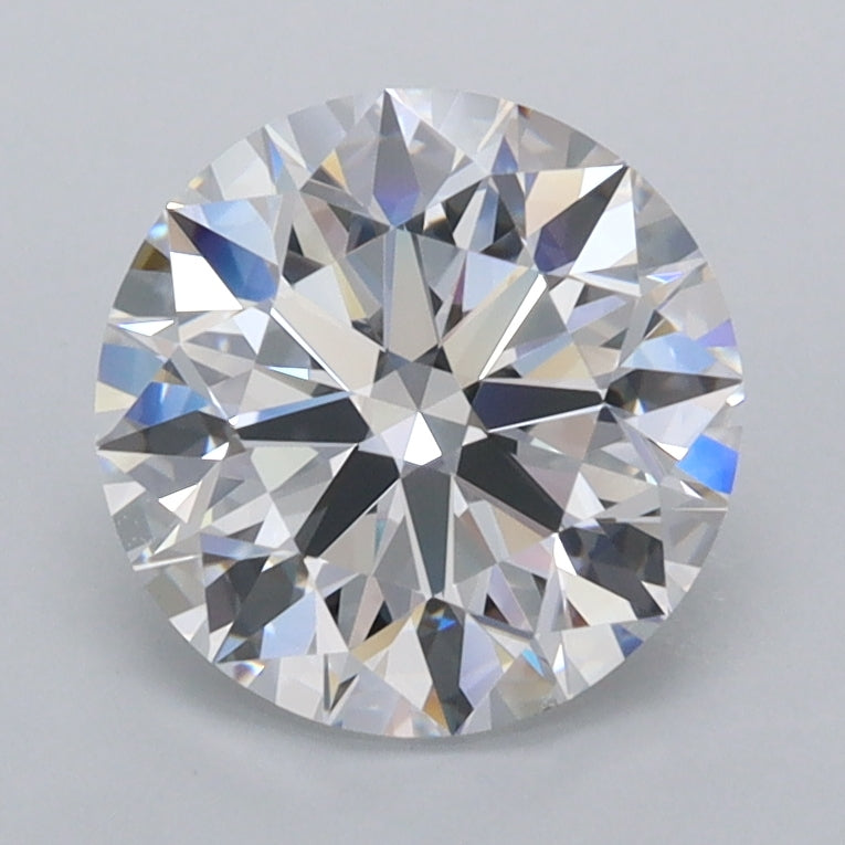 1.94 Carat Round Shaped, Ideal Cut, D Color, FL Clarity, IGI Certified Lab Grown Diamond