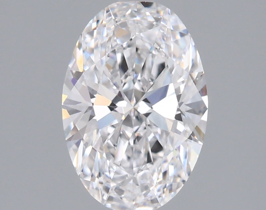 1.36 Carat Oval Shaped, Ideal Cut, D Color, FL Clarity, IGI Certified Lab Grown Diamond