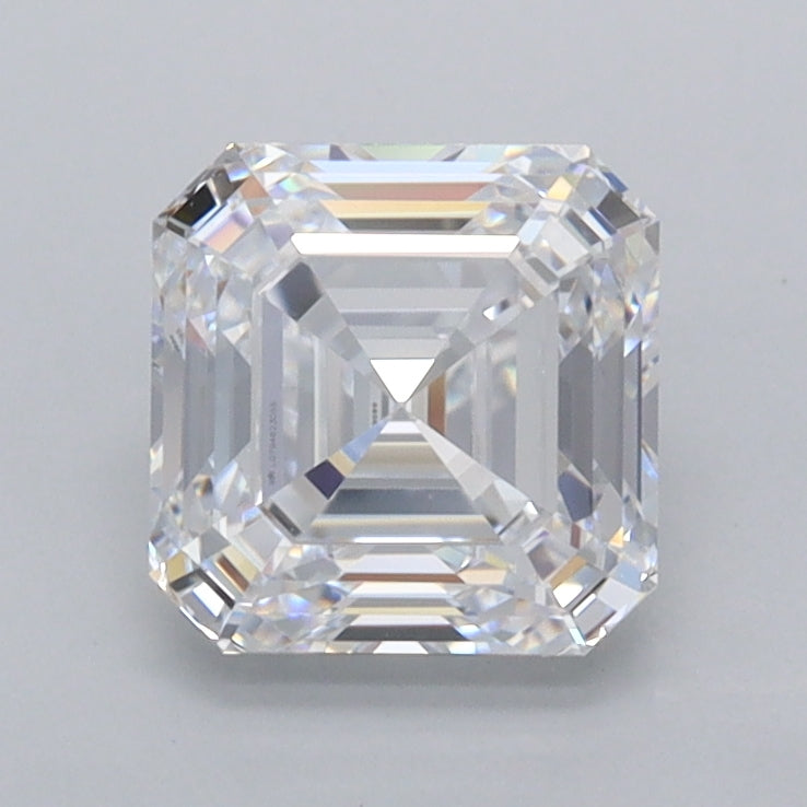 1.53 Carat Asscher Shaped, Ideal Cut, D Color, VVS2 Clarity, IGI Certified Lab Grown Diamond
