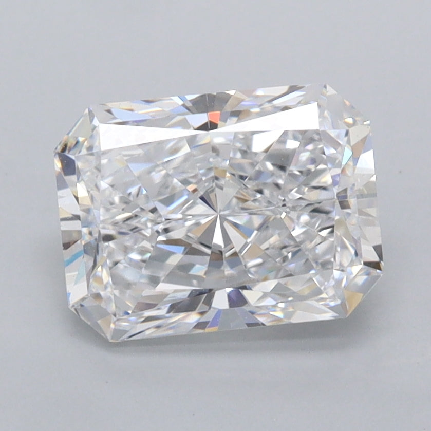 1.86 Carat Radiant Shaped, Ideal Cut, D Color, VS1 Clarity, IGI Certified Lab Grown Diamond