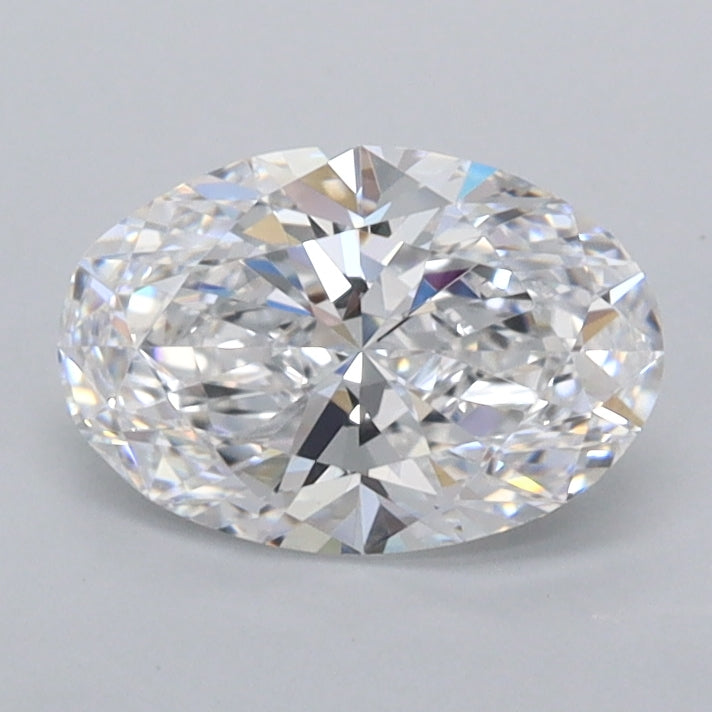 1.00 Carat Oval Shaped, Ideal Cut, D Color, FL Clarity, IGI Certified Lab Grown Diamond