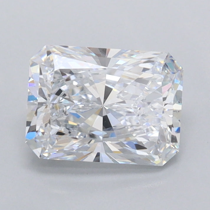1.51 Carat Radiant Shaped, Ideal Cut, D Color, IF Clarity, IGI Certified Lab Grown Diamond