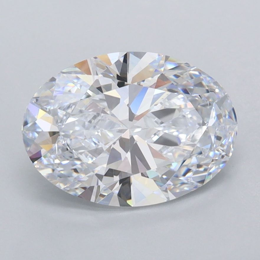 1.51 Carat Oval Shaped, Ideal Cut, D Color, FL Clarity, IGI Certified Lab Grown Diamond