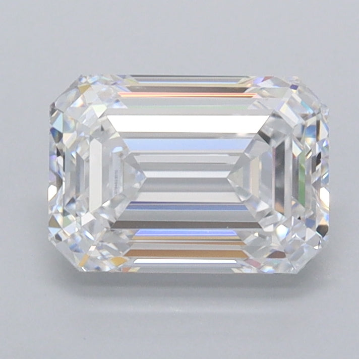 1.46 Carat Emerald Shaped, Ideal Cut, D Color, FL Clarity, IGI Certified Lab Grown Diamond