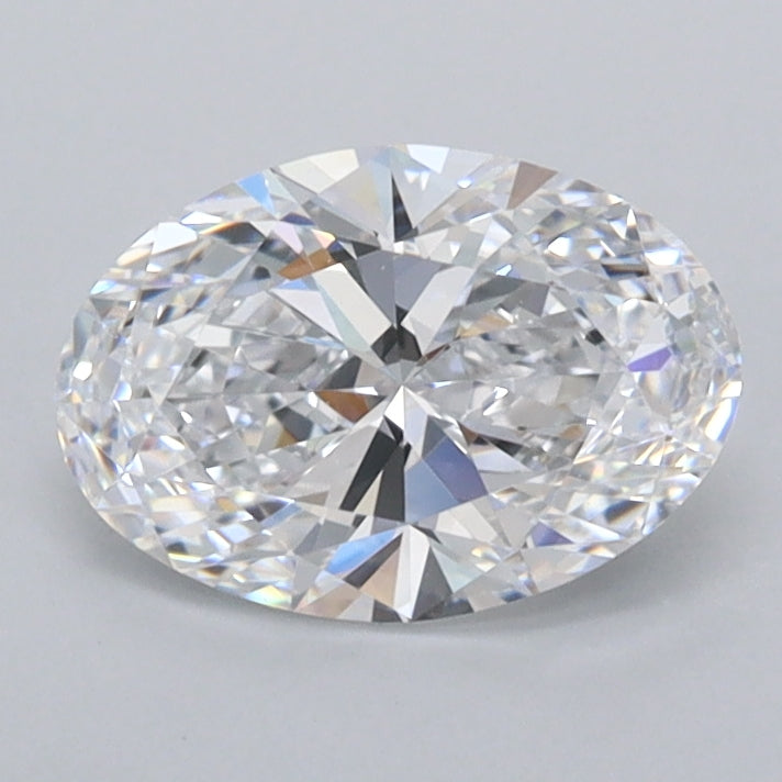 1.11 Carat Oval Shaped, Ideal Cut, D Color, FL Clarity, IGI Certified Lab Grown Diamond