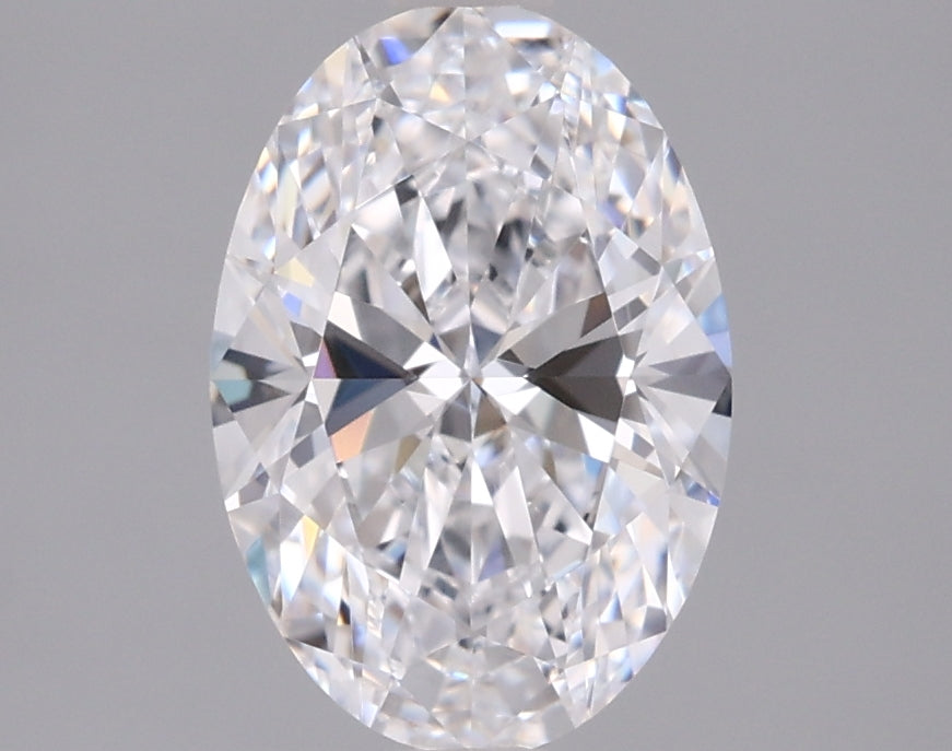 1.57 Carat Oval Shaped, Ideal Cut, D Color, FL Clarity, IGI Certified Lab Grown Diamond