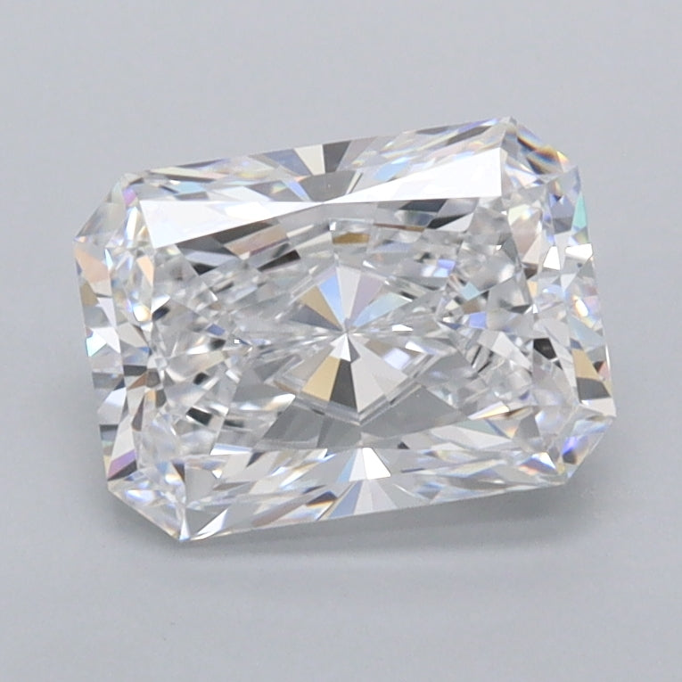1.52 Carat Radiant Shaped, Ideal Cut, D Color, VVS1 Clarity, IGI Certified Lab Grown Diamond
