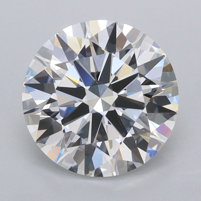 1.94 Carat Round Shaped, Ideal Cut, D Color, VVS2 Clarity, IGI Certified Lab Grown Diamond