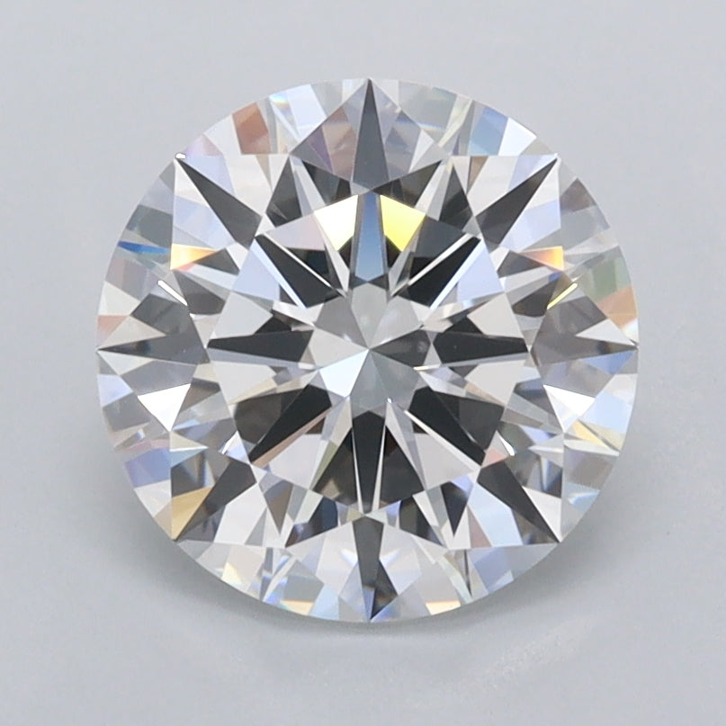 2.01 Carat Round Shaped, Ideal Cut, D Color, FL Clarity, IGI Certified Lab Grown Diamond
