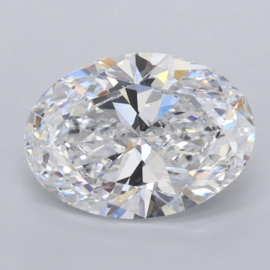 2.02 Carat Oval Shaped, Ideal Cut, D Color, FL Clarity, IGI Certified Lab Grown Diamond