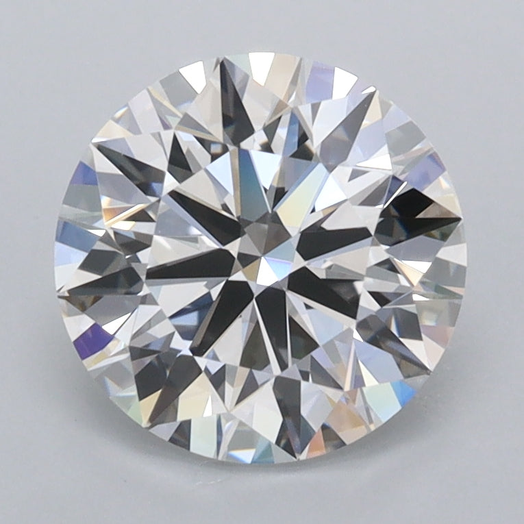 2.01 Carat Round Shaped, Ideal Cut, D Color, FL Clarity, IGI Certified Lab Grown Diamond