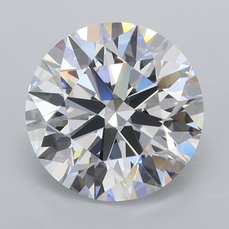 2.02 Carat Round Shaped, Ideal Cut, D Color, FL Clarity, IGI Certified Lab Grown Diamond