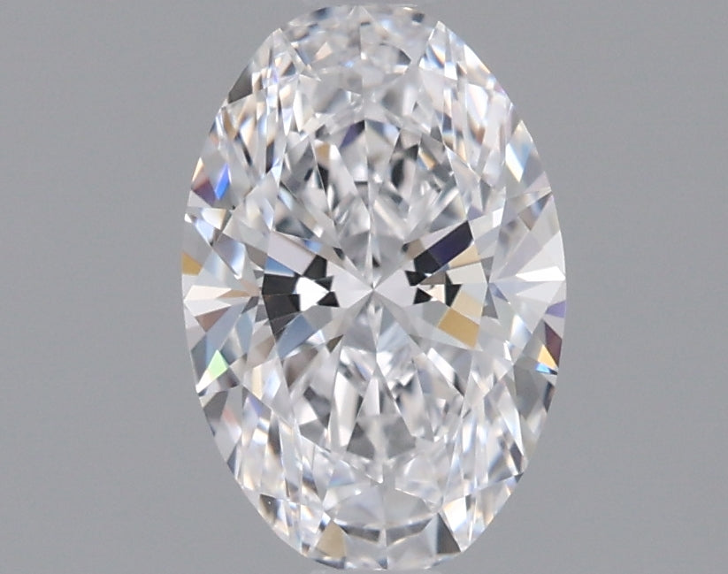 0.91 Carat Oval Shaped, Ideal Cut, D Color, VVS2 Clarity, IGI Certified Lab Grown Diamond