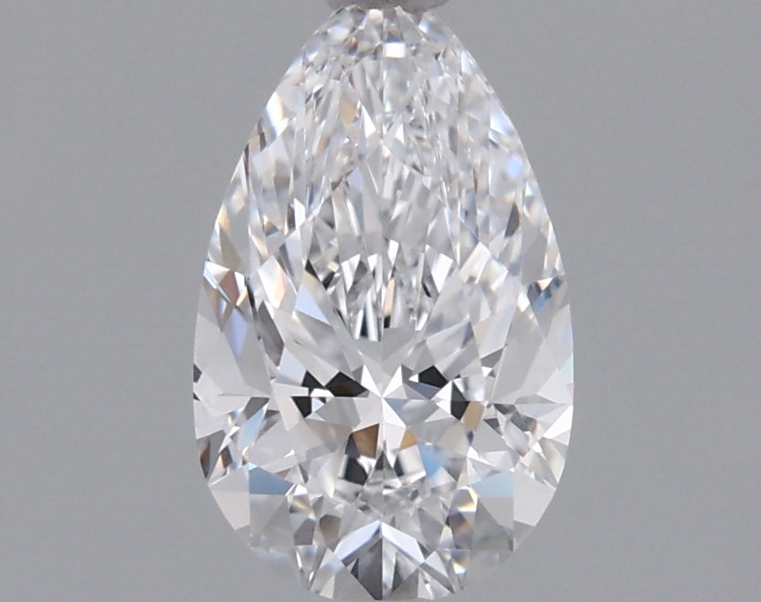 0.90 Carat Pear Shaped, Excellent Cut, D Color, VVS2 Clarity, IGI Certified Lab Grown Diamond