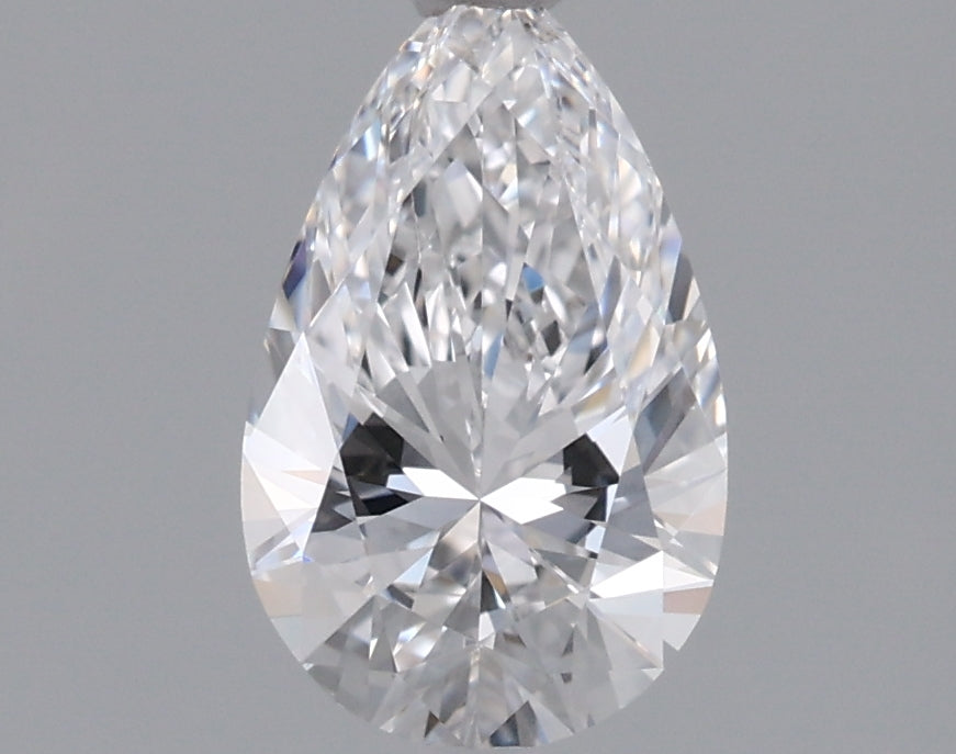 0.96 Carat Pear Shaped, Ideal Cut, D Color, VVS2 Clarity, IGI Certified Lab Grown Diamond