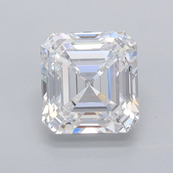 1.01 Carat Asscher Shaped, Excellent Cut, D Color, FL Clarity, IGI Certified Lab Grown Diamond
