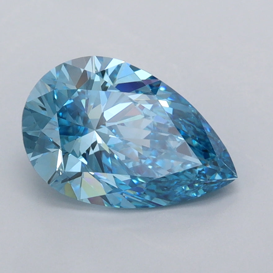 1.52 Carat Pear Shaped, Ideal Cut, VVS1 Clarity, IGI Certified Lab Grown Diamond