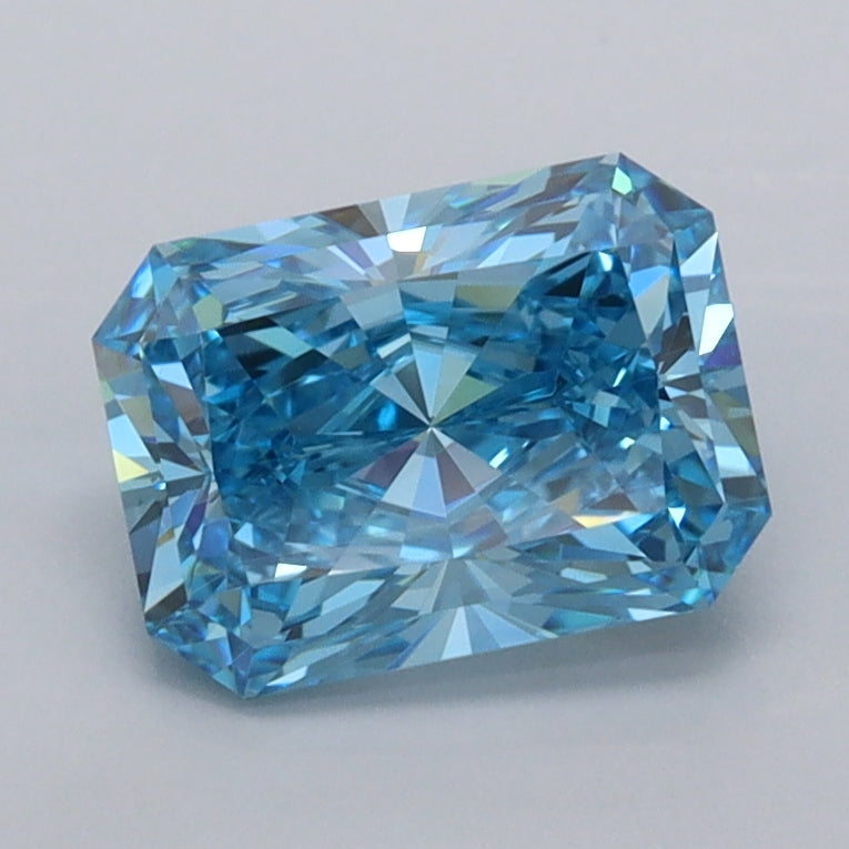 1.53 Carat Radiant Shaped, Ideal Cut, VVS1 Clarity, IGI Certified Lab Grown Diamond