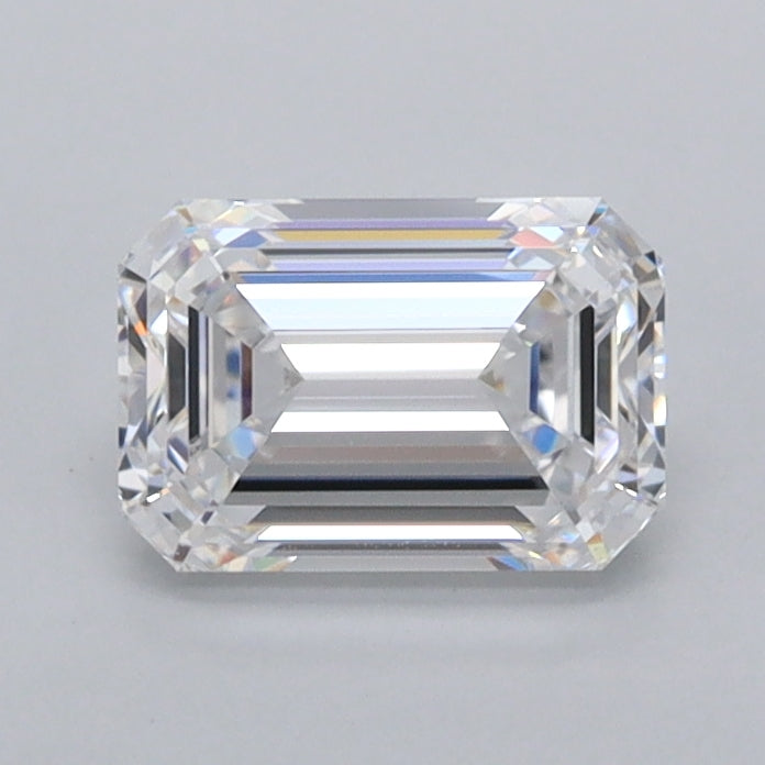 1.02 Carat Emerald Shaped, Ideal Cut, D Color, FL Clarity, IGI Certified Lab Grown Diamond
