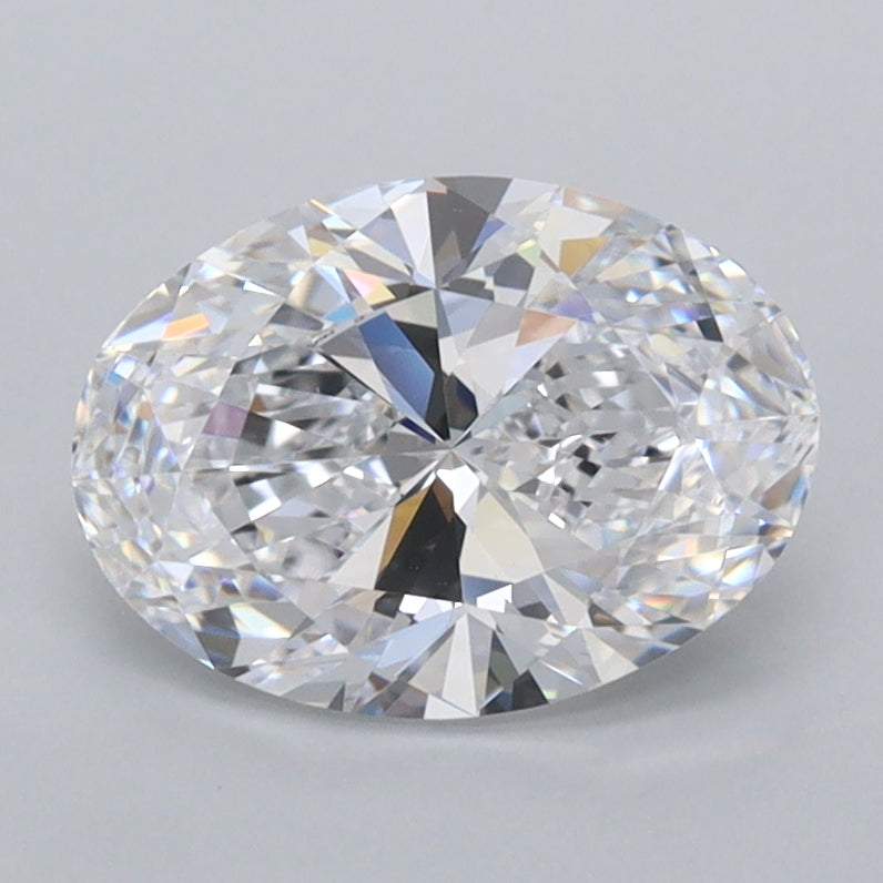 1.52 Carat Oval Shaped, Ideal Cut, D Color, FL Clarity, IGI Certified Lab Grown Diamond