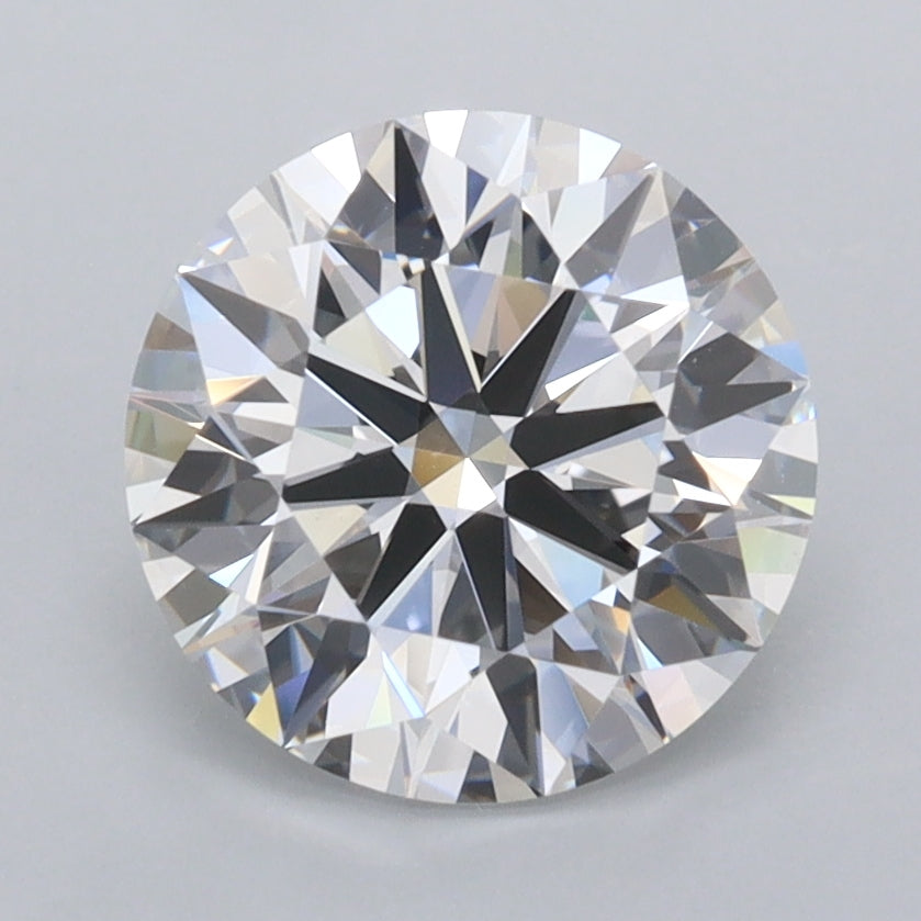 2.31 Carat Round Shaped, Ideal Cut, D Color, FL Clarity, IGI Certified Lab Grown Diamond