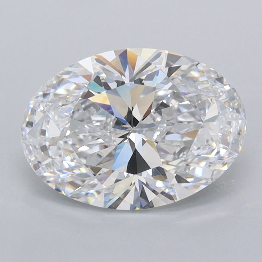 1.82 Carat Oval Shaped, Ideal Cut, D Color, FL Clarity, IGI Certified Lab Grown Diamond