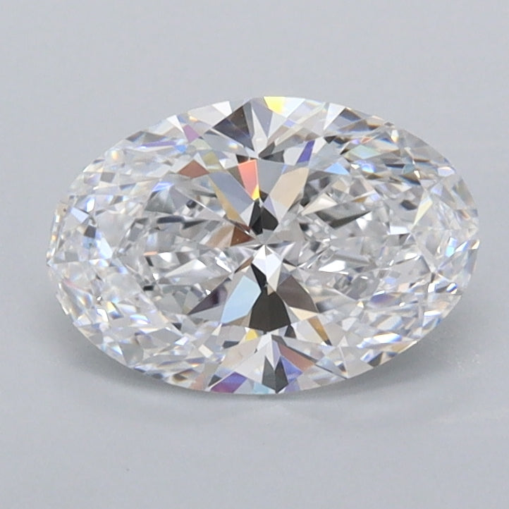 1.04 Carat Oval Shaped, Ideal Cut, D Color, FL Clarity, IGI Certified Lab Grown Diamond