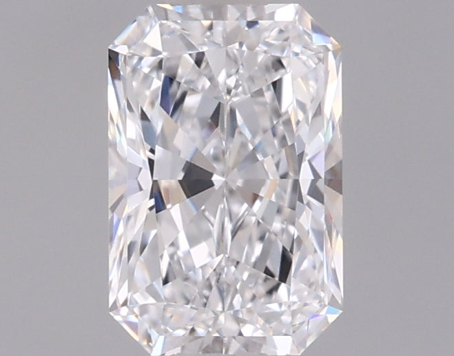 0.97 Carat Radiant Shaped, Ideal Cut, D Color, VVS1 Clarity, IGI Certified Lab Grown Diamond