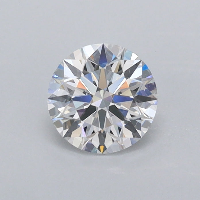 0.53 Carat Round Shaped, Ideal Cut, D Color, VVS2 Clarity, IGI Certified Lab Grown Diamond
