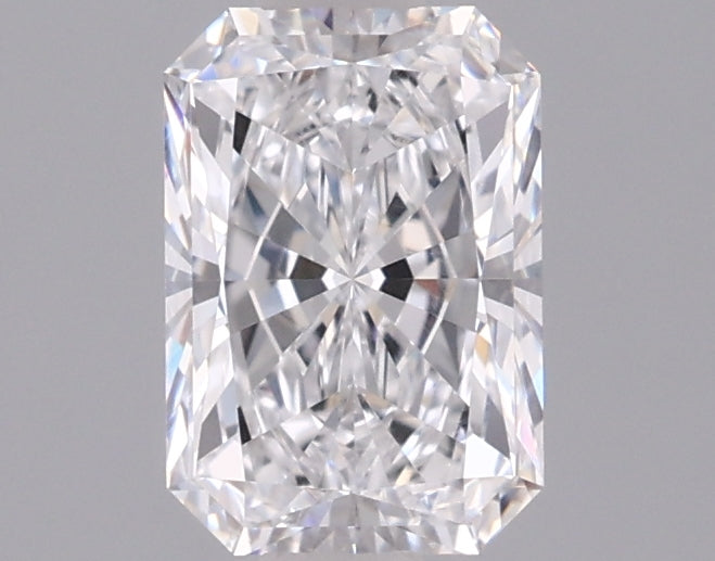 0.98 Carat Radiant Shaped, Ideal Cut, D Color, VVS2 Clarity, IGI Certified Lab Grown Diamond