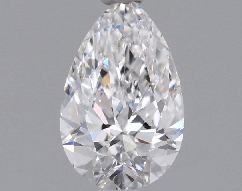 0.93 Carat Pear Shaped, Ideal Cut, D Color, VVS2 Clarity, IGI Certified Lab Grown Diamond