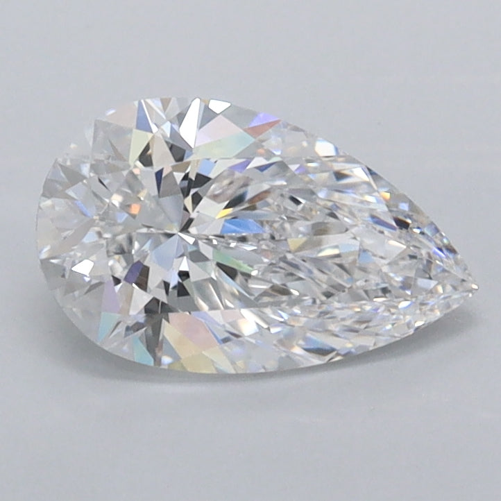 0.97 Carat Pear Shaped, Excellent Cut, D Color, VVS1 Clarity, IGI Certified Lab Grown Diamond