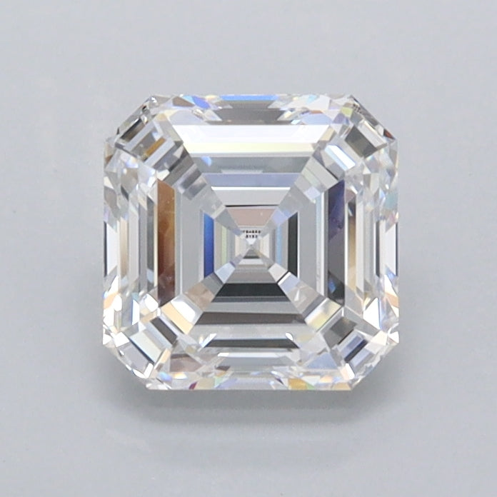 1.02 Carat Asscher Shaped, Ideal Cut, D Color, FL Clarity, IGI Certified Lab Grown Diamond
