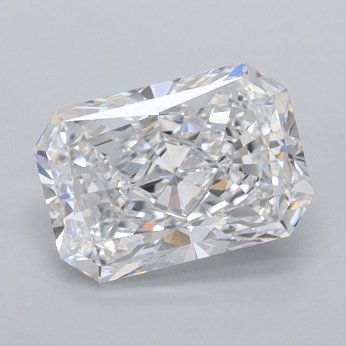 1.02 Carat Radiant Shaped, Ideal Cut, D Color, FL Clarity, IGI Certified Lab Grown Diamond