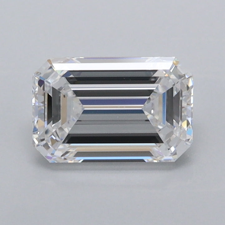 1.02 Carat Emerald Shaped, Ideal Cut, D Color, IF Clarity, IGI Certified Lab Grown Diamond