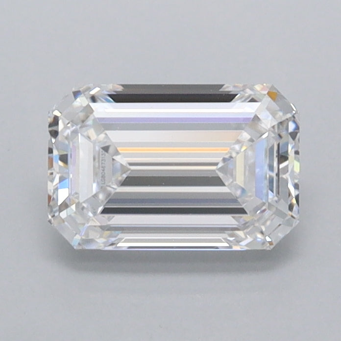 0.99 Carat Emerald Shaped, Ideal Cut, D Color, IF Clarity, IGI Certified Lab Grown Diamond
