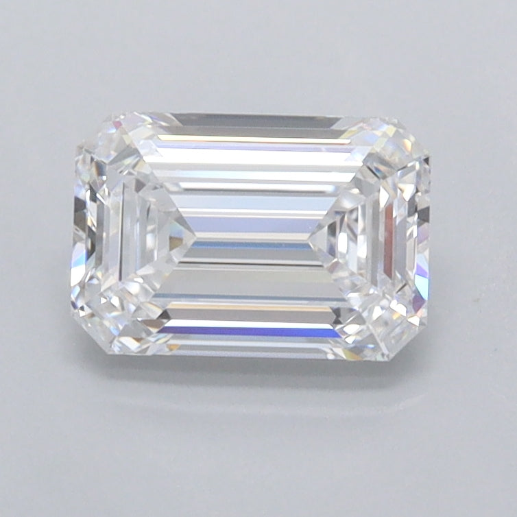 1.05 Carat Emerald Shaped, Ideal Cut, D Color, FL Clarity, IGI Certified Lab Grown Diamond