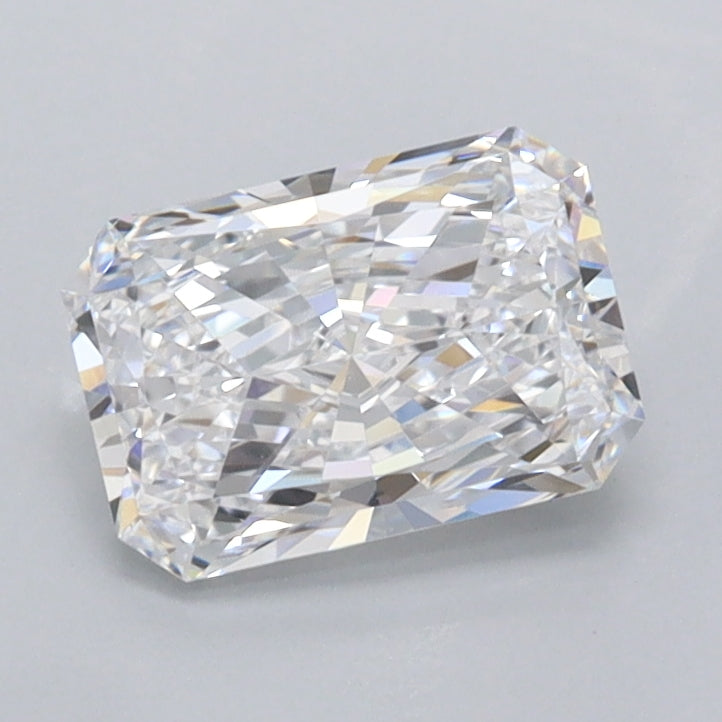 1.03 Carat Radiant Shaped, Ideal Cut, D Color, FL Clarity, IGI Certified Lab Grown Diamond