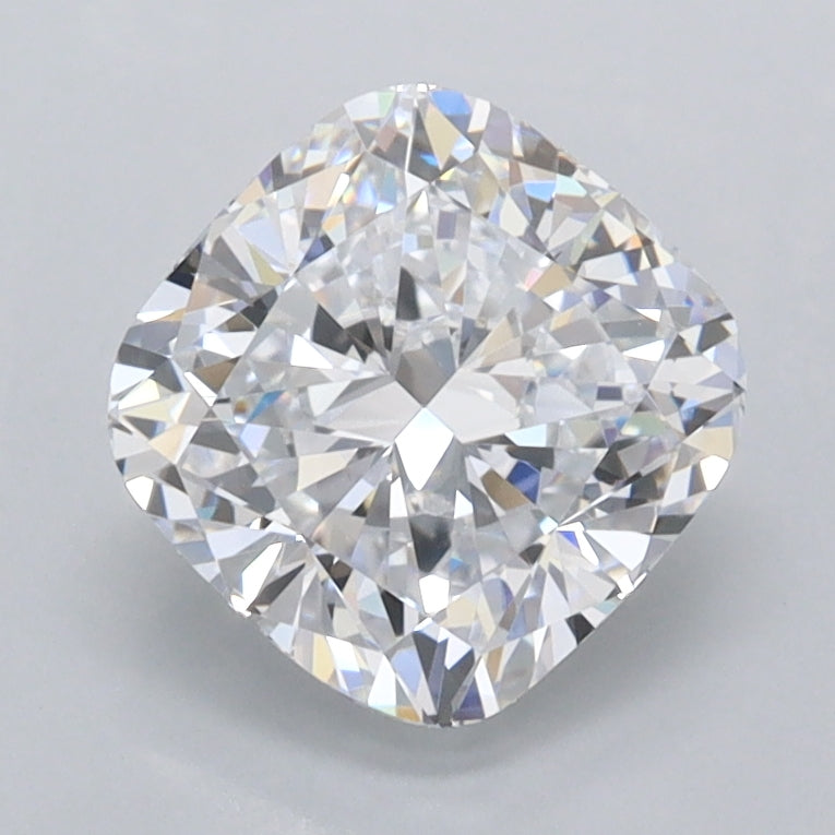 1.86 Carat Cushion Shaped, Ideal Cut, D Color, FL Clarity, IGI Certified Lab Grown Diamond