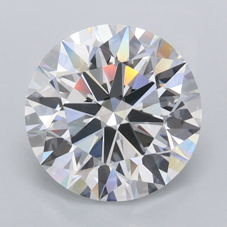 1.80 Carat Round Shaped, Ideal Cut, D Color, FL Clarity, IGI Certified Lab Grown Diamond