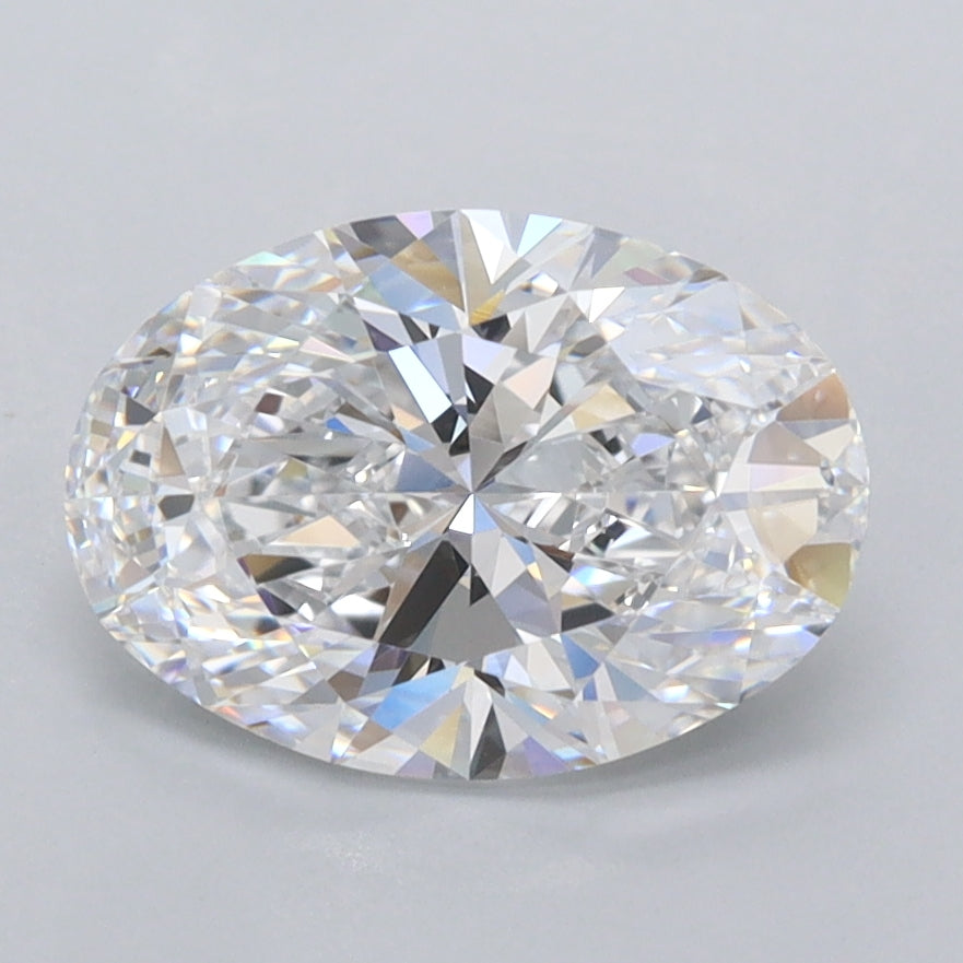 1.59 Carat Oval Shaped, Ideal Cut, D Color, FL Clarity, IGI Certified Lab Grown Diamond