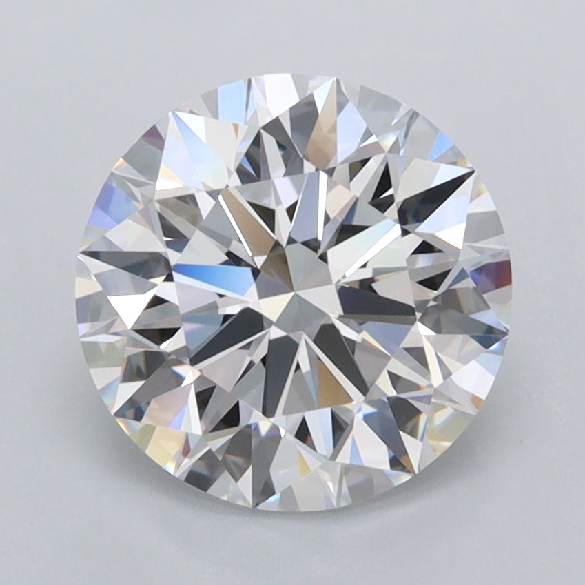 2.40 Carat Round Shaped, Ideal Cut, D Color, FL Clarity, IGI Certified Lab Grown Diamond