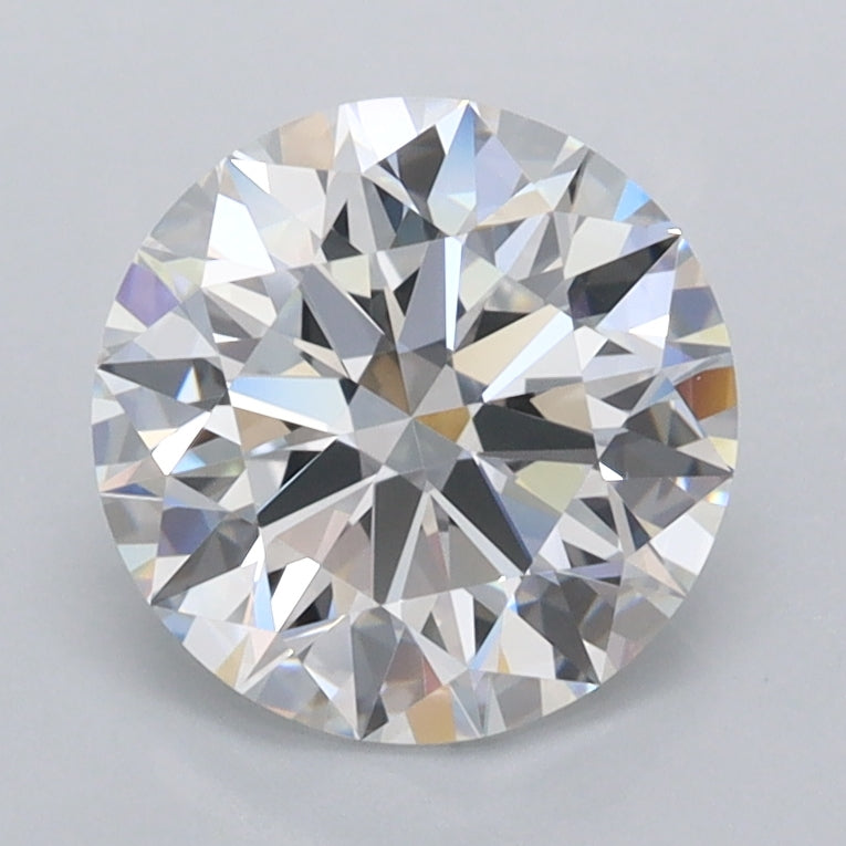 2.01 Carat Round Shaped, Ideal Cut, D Color, FL Clarity, IGI Certified Lab Grown Diamond