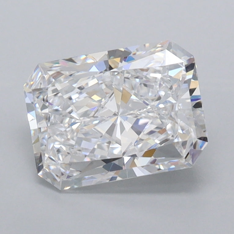 1.44 Carat Radiant Shaped, Ideal Cut, D Color, FL Clarity, IGI Certified Lab Grown Diamond