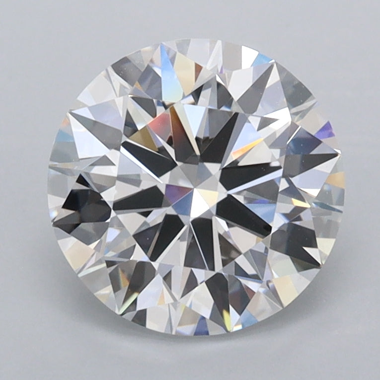 1.99 Carat Round Shaped, Ideal Cut, D Color, FL Clarity, IGI Certified Lab Grown Diamond